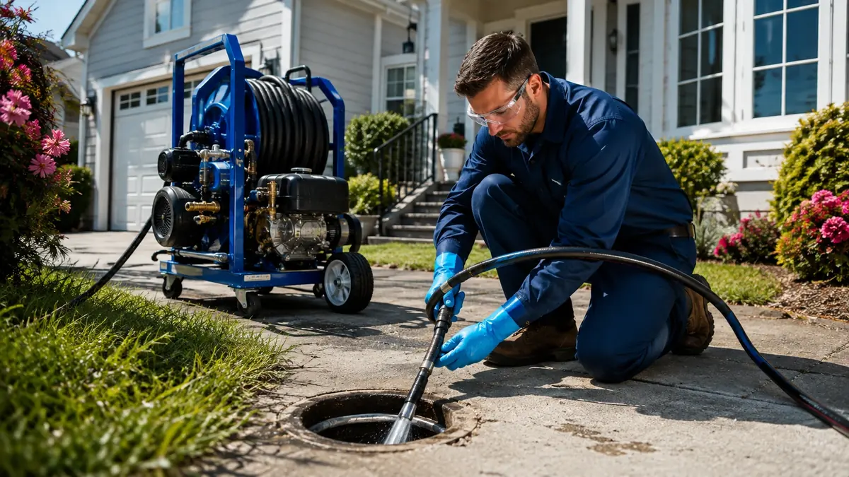 Residential Hydro Jet Drain Cleaning in Forest Knolls