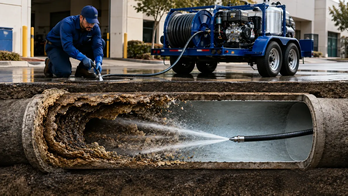 Sewer Pipe Descaling in Forest Knolls