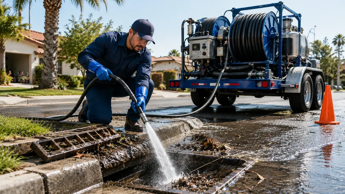 Storm Drain Hydro Jet Cleaning in Forest Knolls